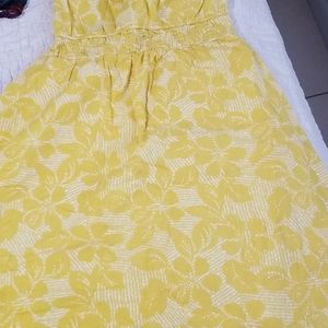 MOSSIMO yellow sun dress large